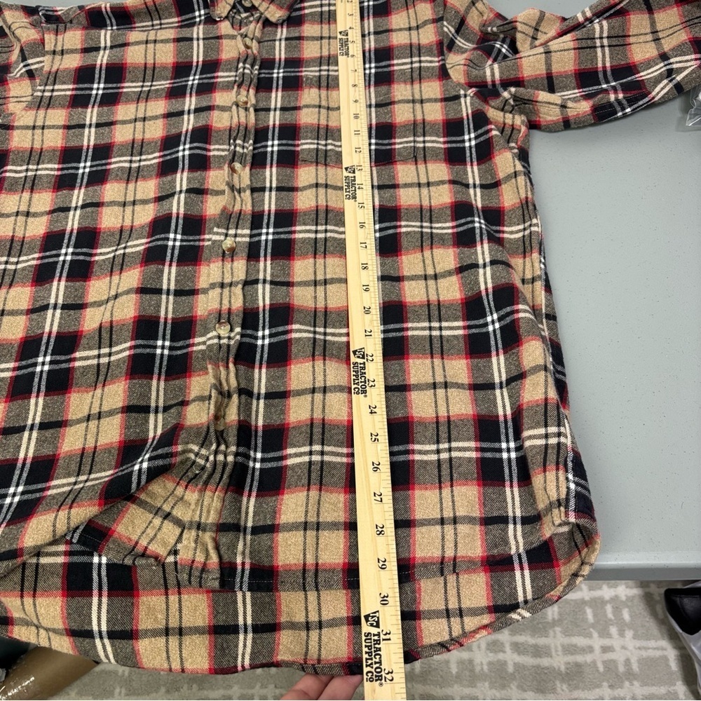 RedHead Multicolor Flannel Plaid Men's Long Sleeve Shirt Button Front XL Cotton - Picture 7 of 7